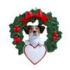 2025 Personalized Ornament Jack Russel in Wreath Christmas Tree Gift Celebration Custom Customized Dog Breed Puppy Ornament Station - Free Personalization view 3