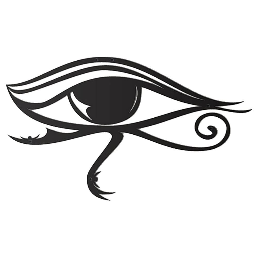 JILIP Eye of Horus Wall Art Sculptures, Hanging Wall Silhouette Decor, 3D Abstract Wall Art Signs, Outdoor Indoor Home Decor Plaque (Size : 23.6IN/60cm)