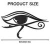 JILIP Eye of Horus Wall Art Sculptures, Hanging Wall Silhouette Decor, 3D Abstract Wall Art Signs, Outdoor Indoor Home Decor Plaque (Size : 23.6IN/60cm) view 2