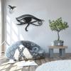 JILIP Eye of Horus Wall Art Sculptures, Hanging Wall Silhouette Decor, 3D Abstract Wall Art Signs, Outdoor Indoor Home Decor Plaque (Size : 23.6IN/60cm) view 4