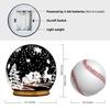 Christmas Decor Lovely Reindeer Sled Snow Globe 4.5 x 4.5 Inches- Home Decoration and Christmas Decoration Snow Globe view 3