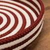 Candy Cane Round Tray - Red 18"x18"x3" view 2