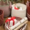 Candy Cane Round Tray - Red 18"x18"x3" view 3