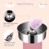 ROVSUN 21 Inch Cotton Candy Machine, Electric Cotton Candy Maker Machine Candy Floss Maker Machine w/Cover, Stainless Steel Bowl, Sugar Scoop and Drawer for Commercial Home Party Carnival, Pink view 3