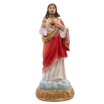8" Sacred Heart of Jesus Statue | Christian Home Decoration | Great Catholic Gift for Baptism, First Holy Communion, Weddings, Graduation, and Confirmation Multicolor