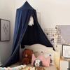 LImiLI Bed Canopy for Kids, Round Dome Kids Mosquito Net Indoor Outdoor Castle Hanging House Decoration Reading Nook Kids Playing Home Decoration(Dark Blue) view 2