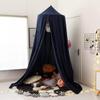 LImiLI Bed Canopy for Kids, Round Dome Kids Mosquito Net Indoor Outdoor Castle Hanging House Decoration Reading Nook Kids Playing Home Decoration(Dark Blue) view 4