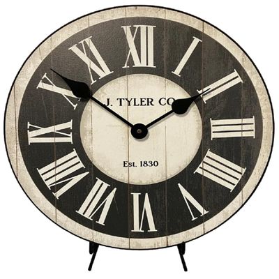 Classic Ivory and Gray Wall Clock | Ultra Quiet Quartz Mechanism | Hand Made in USA Beautiful Crisp Lasting Color | Comes in 8 Sizes (Wood, Gray Wall Clock - 24 inches)