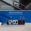 Abovsare Digital Clock for Bedroom, Clocks for Living Room Decor, Desk Table Clock, Alarm Clock Large Display with Date Week Temperature, Automatic Brightness Dimmer, Smart Cool Modern (Red) view 3