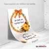 Personalized Fall Flower Wreath Thanksgiving Party Welcome Sign - Custom Give Thanks With A Grateful Heart Thanksgiving Welcome Sign - Welcome Sign For Your Glorious Thanksgiving Party (Acrylic) view 4