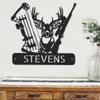 Personalized Metal Wall Art - Deer Hunter Wall Sign, Camp & Farm Sign, Birthday & Father's Day Gift view 3