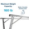 Camco Portable Clothes Drying Rack | Features 3 Horizontal Drying Rods | Extend from 60-inches to 95-inches Long to Provide Plenty of Drying Space | Light Weight Stainless Steel (51339) view 4