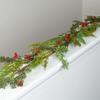 Artificial Red Berry and Juniper Pine Garland for Christmas Displays and Holiday Decorating by Factory Direct Craft view 2