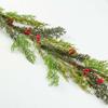 Artificial Red Berry and Juniper Pine Garland for Christmas Displays and Holiday Decorating by Factory Direct Craft view 3