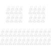 DOITOOL Roller Blind Clips with Screws 40 Pcs Window Roller Shade Chain Cord Holders Child Safety Locks for Blind Cord Safety and Shade Hardware view 1