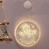 Merry Christmas Window Lights Decorations Battery Operated String Light LED 3D Hanging Xmas Decorative Light Christmas DIY Hanging Lighting Christmas Tree Ornaments for Home Decoration (8.66inch, H) view 1