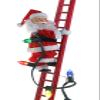 Mr. Christmas 43 Inch Animated Super Climbing Santa Claus with LED Lights, Plays 15 Christmas Carols, Indoor Use Only view 2
