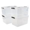 Bblina 18 Quart Clear Plastic Storage Boxes, 4-pack Storage Totes Containers with Lids view 1