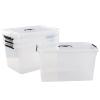 Bblina 18 Quart Clear Plastic Storage Boxes, 4-pack Storage Totes Containers with Lids view 2