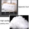 Large Bolster Triangular Headboard Pillow Bed Rest Reading Pillows for Sitting in Bed Backrest Positioning Support Wedge Cushion,Gray,Queen 59inch/150cm view 3