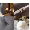 Large Bolster Triangular Headboard Pillow Bed Rest Reading Pillows for Sitting in Bed Backrest Positioning Support Wedge Cushion,Gray,Queen 59inch/150cm view 4