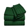 4PC Sheets for Campers 1000 Thread Count 4-Piece Rv Sheet Set, Twin - 39" X 75"- 100% Egyptian Cotton 18" Inches Deep Pocket Stripe Green view 1