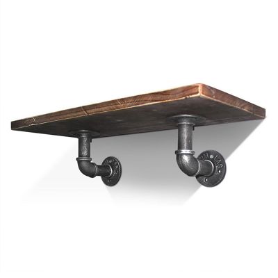 Drsyffsup Floating Shelf. Industrial Style Wall Shelves Multi-Length Storage Rack,Multipurpose Wine Holder/Flower Pot Standfor Kitchen Dining Room Restaurant Bar Decorations (Size : 60x20cm)