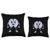 Smart Brain Power Intellectual Free Thinker Cartoon Brain Throw Pillow view 3