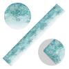 ALAZA Silver Winter Teal Turquoise Snowflakes Christmas Table Runner for Kitchen Dining 13 x 90 Inches Long Table Runners Cloth Placemat Scarf for Office Wedding Party Holiday Home Decor view 2