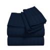 4PC Sheets for Campers 1000 Thread Count 4-Piece Rv Sheet Set, RV Bunk Size - 30"X80"- 100% Egyptian Cotton 18" Inches Deep Pocket Stripe Navy view 1
