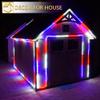 Peng Lights LED Patriotic Rope Lights connectable Flexible Waterproof America's Favorite Color Red White Blue (100 feet) view 2