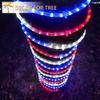 Peng Lights LED Patriotic Rope Lights connectable Flexible Waterproof America's Favorite Color Red White Blue (50 feet) view 3
