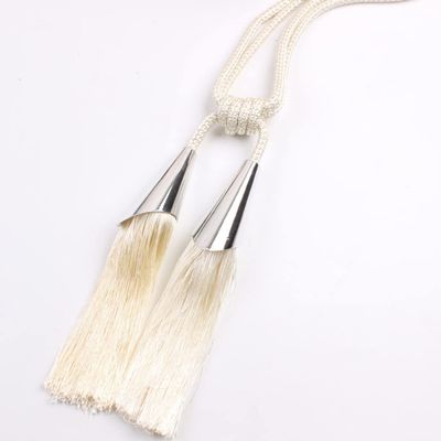 Curtain Holders Luxurious and Simple Metal Curtain Buckle Strap Rope Hanging Ball Hanging Tassel,T1,2 PCS