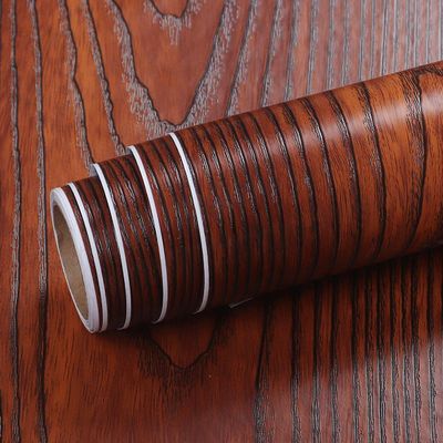 Livelynine 15.8X394 Mahogany Red Wood Wallpaper for Kitchen Table Cherry Wood Contact Paper for Cabinets Desk Peel and Stick Countertops Waterproof Cabinet Covering Counter Top Vinyl Wrap Sticker