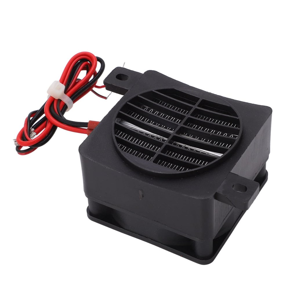 PTC Ceramic Fan Heater, DC12V 50W Mini Portable Ceramic Air Heater Constant Temp Heating for General Heating Appliance