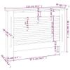 Keketa Radiator Cover Radiator Cover MDF Heating Cover Cabinet for Home and Office 44.1"x7.5"x31.9" MDF view 2