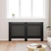 Keketa Radiator Cover Radiator Cover MDF Heating Cover Cabinet for Home and Office Black 59.8"x7.5"x31.9" MDF view 4