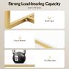 CeRaBuRET Metal Shoe Handbag Display Stand, Nesting Tables 2 Piece Set, Gold and White Display Riser Shelf, Retail Display Tables, Handbags Shelf for Home Clothing Shop Hotel view 4