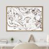 SIGNWIN Framed Canvas Print Wall Art Industrial Vintage Brown Paint Strokes Abstract Geometric Illustrations Modern Art Minimalism Relax/Calm Zen for Living Room, Bedroom, Office - 16"x24" Natural view 2