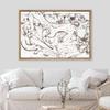 SIGNWIN Framed Canvas Print Wall Art Industrial Vintage Brown Paint Strokes Abstract Geometric Illustrations Modern Art Minimalism Relax/Calm Zen for Living Room, Bedroom, Office - 16"x24" Natural view 3