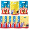 AwserTantue Carnival Gift Wrap Bags - 50Pcs Circus Mardi Gras Elephant Ferris Wheel Plastic Goodie Candy Treat Bag Gift Wrapping Pack Decoration Kids Birthday Circus Carnival Party Supplies Presents view 1