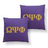 Bad Bananas BBGreek Omega Psi Phi - Official Vendor - Set of Two Throw Pillow Covers - Classic Greek Letters - 16 x 16 view 1