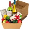 Fainne 16 Pcs Extra Large Empty Baskets for Gifts Bulk 12x10 Inch Kraft Cardboard Gifts Baskets Trays with Handles for Christmas Birthday Thanksgiving Valentines Wedding Holiday Party Supplies view 1