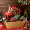 Fainne 16 Pcs Extra Large Empty Baskets for Gifts Bulk 12x10 Inch Kraft Cardboard Gifts Baskets Trays with Handles for Christmas Birthday Thanksgiving Valentines Wedding Holiday Party Supplies view 3