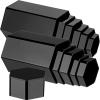 Jetec Hexagonal Jewelry Display Risers Hexagonal Market Display Risers Stands Acrylic Showcase Acrylic Stand for Jewelry Model Figures Decoration, 6 Sizes(Black,24 Pieces) view 3