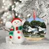 Houston Downtown Cityscape Christmas Ornaments 2022 Texas USA Ornaments for Christmas Trees Travel Souvenir Personalized Christmas Ornaments Holiday Christmas Keepsake New Year Tour Pal Gifts 3 Inch view 3