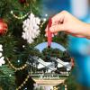 Houston Downtown Cityscape Christmas Ornaments 2022 Texas USA Ornaments for Christmas Trees Travel Souvenir Personalized Christmas Ornaments Holiday Christmas Keepsake New Year Tour Pal Gifts 3 Inch view 4