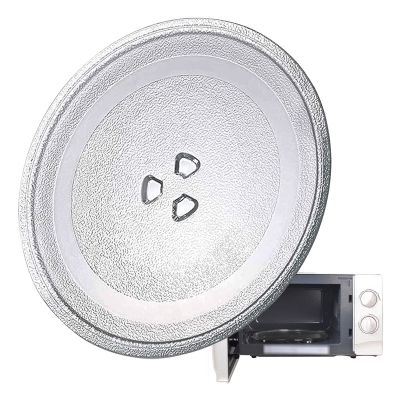 Microwave Glass Turntable Plate, Microwave Glass Plate Replacement, Round, 9.6" 10" 10.6" 12.4" Microwave Oven Cooking Plate, Heat Resistance, Microwave Plate With Microwave Turntable Ring ( Color : C