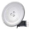 Microwave Glass Turntable Plate, Microwave Glass Plate Replacement, Round, 9.6" 10" 10.6" 12.4" Microwave Oven Cooking Plate, Heat Resistance, Microwave Plate With Microwave Turntable Ring ( Color : C view 1