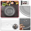 Microwave Glass Turntable Plate, Microwave Glass Plate Replacement, Round, 9.6" 10" 10.6" 12.4" Microwave Oven Cooking Plate, Heat Resistance, Microwave Plate With Microwave Turntable Ring ( Color : C view 4